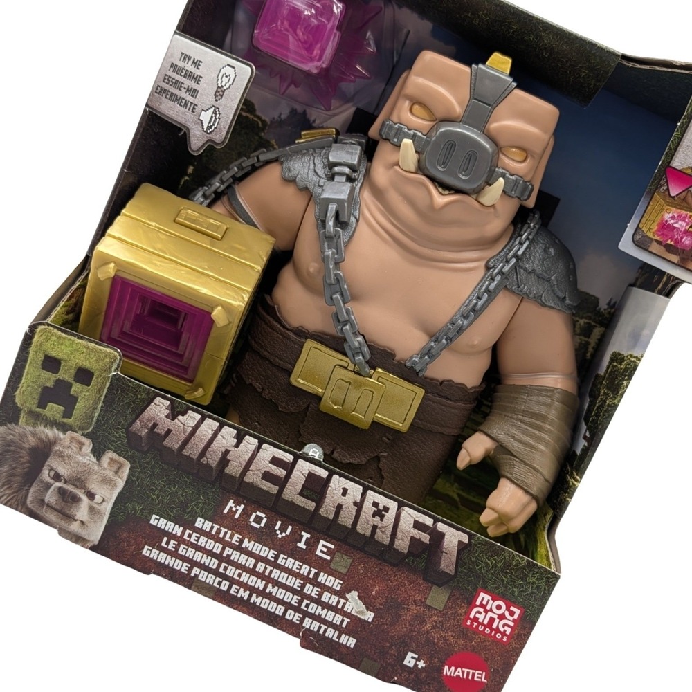 Mattel Minecraft Battle Mode Great Hog Action Figure Brown NEW Gamer Toy